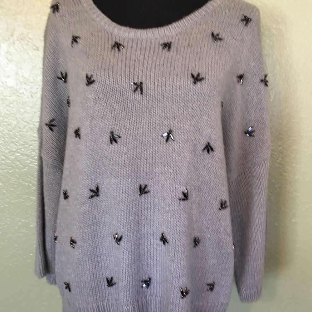 Gray w/Black glass bead details